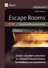 Buchcover Escape-Rooms für den Geschichtsunterricht 5-10