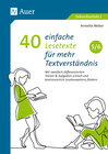 Buchcover 40 einfache Lesetexte für mehr Textverständnis 5-6