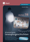 Buchcover Kriminell gute Lesespurgeschichten Deutsch 7-8