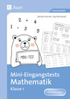 Buchcover Mini-Eingangstests Mathematik - Klasse 1
