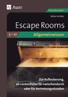 Buchcover Escape Rooms Allgemeinwissen Klassen 5-10