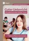 Buchcover Guter Unterricht mit pubertierenden Schüler_innen