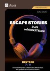 Buchcover Escape Stories zum Hörverstehen Deutsch 7-8