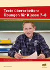Buchcover Texte überarbeiten: Übungen für Klasse 7-8