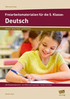 Buchcover Freiarbeitsmaterialien für die 5. Klasse: Deutsch