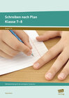 Buchcover Schreiben nach Plan - Klasse 7-8
