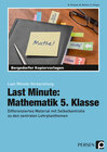 Buchcover Last Minute: Mathematik 5. Klasse