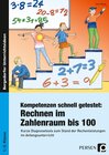 Buchcover Kompetenzen schnell getestet: Rechnen ZR bis 100