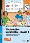 Buchcover Wochenpläne Mathematik - Klasse 1