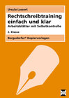 Buchcover Rechtschreibtraining einfach und klar - 2. Klasse