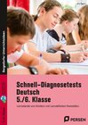 Buchcover Schnell-Diagnosetests Deutsch 5./6. Klasse