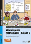 Buchcover Wochenpläne Mathematik - Klasse 3