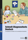 Buchcover Schnell-Diagnosetests: Deutsch 1.-4. Klasse