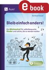 Buchcover Bleib einfach anders - Bernhard Strassel (ePub)