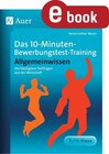 Buchcover 10-Minuten-Bewerbungstest-Training Allgemeinwissen / 10-Minuten-Bewerbungstest-Training Sekundarstufe - Heiz-Lothar Worm (ePub)