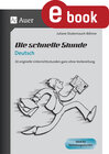 Buchcover Die schnelle Stunde Deutsch