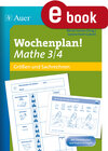 Buchcover Wochenplan Mathe 3/4, Größen und Sachrechnen