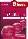 Buchcover Deutsch an Stationen. Rechtschreibung 9-10