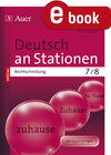 Buchcover Deutsch an Stationen Spezial Rechtschreibung 7-8
