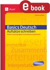 Buchcover Basics Deutsch Aufsätze schreiben