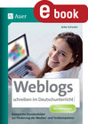 Buchcover Weblogs schreiben im Deutschunterricht