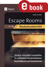 Buchcover Escape-Rooms für den Deutschunterricht 5-10
