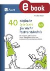 Buchcover 40 einfache Lesetexte für mehr Textverständnis 5-6