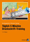 Buchcover Täglich 5 Minuten Druckschrift-Training