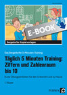 Buchcover Täglich 5 Minuten Training: Ziffern und ZR bis 10