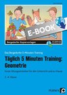 Buchcover Täglich 5 Minuten Training: Geometrie / Das Bergedorfer 5-Minuten-Training - Karin Hohmann (ePub)