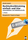 Buchcover Rechtschreibtraining einfach und klar - 2. Klasse