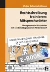 Buchcover Rechtschreibung trainieren: Mitsprechwörter