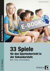 Buchcover 33 Sportspiele für die Sekundarstufe