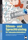 Buchcover Stimm- und Sprechtraining für Sekundarstufenlehrer
