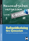 Buchcover Bußgeldkatalog fürs Gymnasium