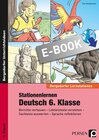 Buchcover Stationenlernen Deutsch 6. Klasse