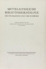 Buchcover Mittelalterliche Bibliothekskataloge Bd. 3 Tl. 1: Bistum Augsburg