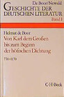 Buchcover Geschichte der deutschen Literatur Bd. 1: Die deutsche Literatur von Karl dem Großen bis zum Beginn der höfischen Dichtu