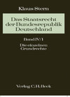 Buchcover Das Staatsrecht der Bundesrepublik Deutschland Bd. IV/1. Halbband: Die einzelnen Grundrechte