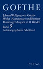 Buchcover Goethe Werke Bd. 9: Autobiographische Schriften I