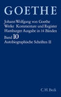 Buchcover Goethes Werke Bd. 10: Autobiographische Schriften II