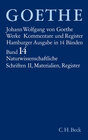 Buchcover Goethes Werke Bd. 14: Naturwissenschaftliche Schriften II. Materialien. Register