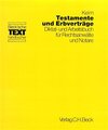 Buchcover Testamente und Erbverträge