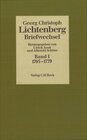 Buchcover Lichtenberg Briefwechsel Bd. 1: 1765-1779