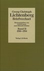 Buchcover Lichtenberg Briefwechsel Bd. 2: 1780-1784