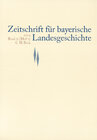 Buchcover Zeitschrift für bayerische Landesgeschichte Band 72 Heft 1/2009