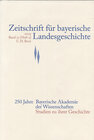 Buchcover Zeitschrift für bayerische Landesgeschichte Band 72 Heft 2/2009