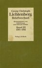 Buchcover Lichtenberg Briefwechsel Bd. 3: 1785-1792