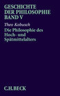 Buchcover Geschichte der Philosophie Bd. 5: Die Philosophie des Hoch- und Spätmittelalters