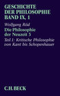 Buchcover Geschichte der Philosophie Bd. 9/1: Die Philosophie der Neuzeit 3